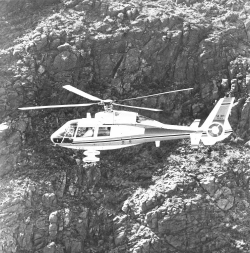 Prototype No. 004. The aircraft was re-designated to the SA.365 Dauphin 2 from SA.365 Twin Dauphin

From Vertiflite, July/August 1976 (page 19)