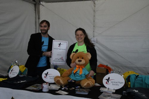 VFS SFO Chapter at the GoFly Celebration of Flight, at Mofffett Airfield, NASA Ames Research Center, California, Feb 29, 2020. (VFS photo by Kenneth I. Swartz. CC-BY-SA 4.0)