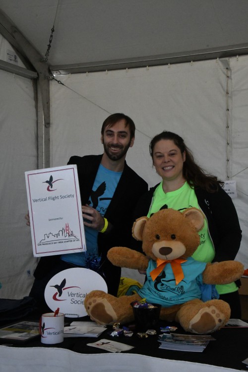 VFS SFO Chapter at the GoFly Celebration of Flight, at Mofffett Airfield, NASA Ames Research Center, California, Feb 29, 2020. (VFS photo by Kenneth I. Swartz. CC-BY-SA 4.0)