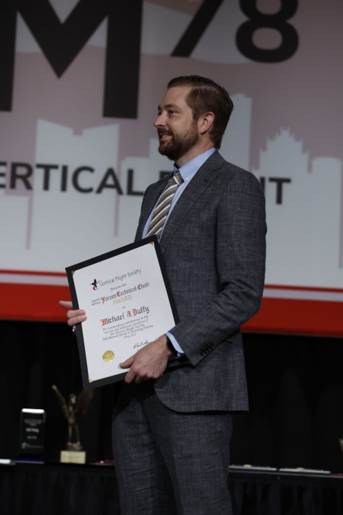 The Forum 78 Technical Chair, Michael J. Duffy of Electric Power Systems (EPS), was lauded for his prodigious efforts over the past two years to make Forum 78 so successful. (VFS photo by Warren Liebmann. CC-BY-SA 4.0)