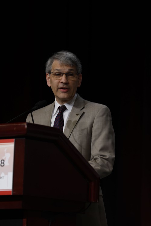 Mike Hirschberg, VFS Executive Director, gave a welcome to the attendees of the VFS 78th Annual Grand Awards Ceremony on May 12, 2022. (VFS photo by Warren Liebmann. CC-BY-SA 4.0)