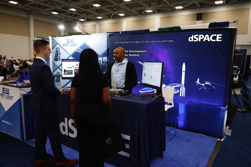 dSPACE Inc. in the Forum 81 Exhibit Hall. Forum 81 took place in Virginia Beach, Virginia, May 20–22, 2025. (Photo by Warren Liebmann CC BY-SA 4.0)